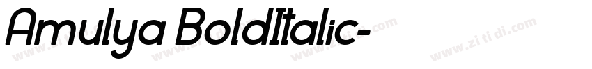 Amulya BoldItalic字体转换